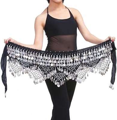 Écharpe de hanche de danse orientale douce pour femmes avec jupes en pièces d'argent en veloppantes. DIAYTAR COTE D'IVOIRE  - Votre source en ligne pour des produits discount de qualité. Explorez notre boutique en ligne et découvrez une large variété de produits, du petit électroménager aux gadgets les plus en vogue. Profitez de nos prix cassés et trouvez les meilleurs deals pour vos besoins quotidiens.