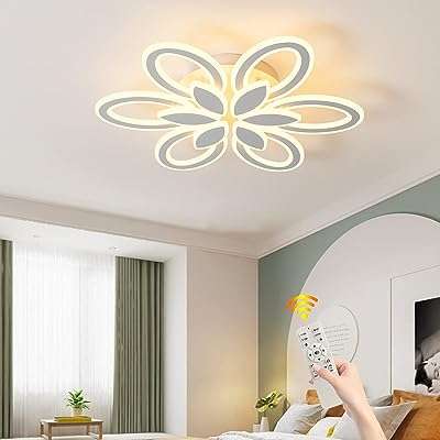 Plafonnier led pétale moderne 90w avec télécommande à intensité variable. DIAYTAR COTE D'IVOIRE  est la solution idéale pour les amateurs de bonnes affaires. Notre boutique en ligne propose une gamme complète de produits discount, allant des articles pour la maison à l'informatique, en passant par l'électroménager et la mode. Faites des économies sur vos achats tout en bénéficiant de produits de qualité chez DIAYTAR COTE D'IVOIRE .