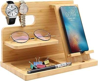 Station d'accueil mobile en bois porte clés porte monnaie organisateur de montres pour hommes. Faites des économies intelligentes sur DIAYTAR COTE D'IVOIRE, votre boutique en ligne de confiance. Avec notre large sélection de produits discount, incluant la maison, l'électroménager, l'informatique et la mode, vous trouverez tout ce dont vous avez besoin à des prix défiant toute concurrence. Ne manquez pas nos offres promotionnelles et commandez en toute simplicité dès maintenant!