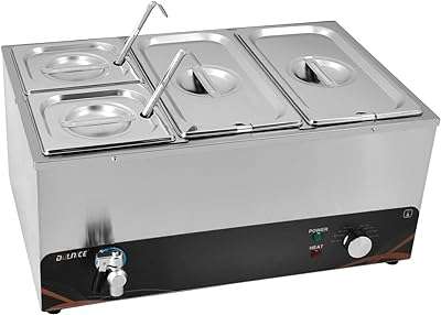 Robinet de vidange électrique commercial bain marie donais 1500 w chauffe plats en acier. DIAYTAR COTE D'IVOIRE  is your go-to online store for incredible discounts on a wide array of products. From practical home appliances to high-performance electronics, stylish fashion finds, and innovative gadgets, our store offers unbeatable deals that ensure your shopping experience is both affordable and enjoyable.