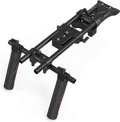 Support d'épaule pour appareil photo à petit anneau pour système de réalisation. Découvrez DIAYTAR COTE D'IVOIRE, votre source incontournable de bons plans discount en ligne. Trouvez tout ce dont vous avez besoin, des produits de maison essentiels aux gadgets high-tech, le tout à des prix imbattables. Faites des économies tout en vous offrant de la qualité grâce à notre sélection variée et attrayante.