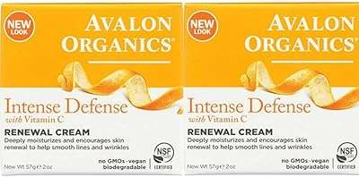 Crème de renouvellement de vitamine c défense intense avalon organics 2 onces