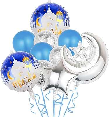 10 ballons ramadan kareem avec la phrase joyeux eid mubarak la lune est une étoile. Découvrez DIAYTAR COTE D'IVOIRE, la boutique en ligne ultime pour des achats malins. Parcourez notre catalogue où vous trouverez une grande variété de produits discount pour la maison, l'électroménager, l'informatique ainsi que les dernières tendances mode et les gadgets les plus en vogue.