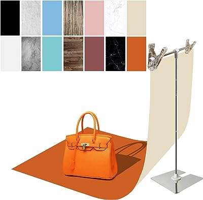 Zdectic 7 pièces 14 motifs papier de fond de photographie avec support. DIAYTAR COTE D'IVOIRE  - votre source de bons plans pour tous vos besoins en matière de produits discount. Avec une gamme variée de linge de maison, d'appareils électroménagers, d'articles informatiques et bien plus encore, nous sommes votre guichet unique pour des économies substantielles. Faites vos achats en ligne en toute confiance et profitez des meilleurs prix sur le marché.