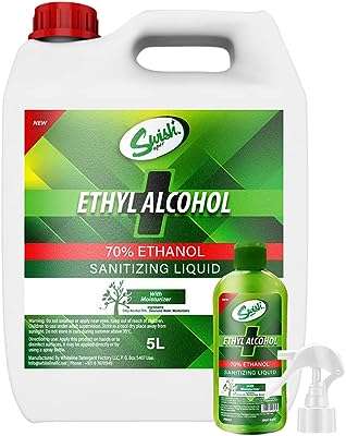 Swish alcool éthylique 70% liquide assainissant 5l + 250 ml spray. Faites des économies avec DIAYTAR COTE D'IVOIRE, la boutique en ligne qui propose des produits discount pour tous. Que vous cherchiez des équipements pour la maison, des appareils électroménagers, des gadgets ou des vêtements tendance, nous avons tout ce dont vous avez besoin à des prix incroyables.