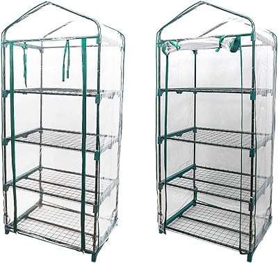 Yatai mini serre extérieure portable ensemble de 4 petites étagères pour herbes et fleurs. Vous recherchez des produits discount de qualité garantie ? Ne cherchez plus ! DIAYTAR COTE D'IVOIRE  propose une vaste sélection d'articles de maison, d'électronique, d'informatique, de mode et bien plus encore, le tout à des prix compétitifs pour satisfaire tous vos besoins.