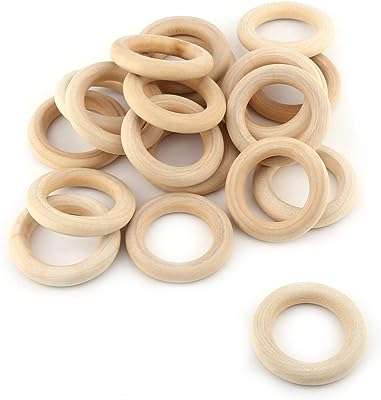 Anneaux ronds en bois naturel 20 pièces anneaux non finis faits à la main. DIAYTAR COTE D'IVOIRE  - L'adresse incontournable des chasseurs de bonnes affaires en ligne. Découvrez notre large gamme de produits à prix discount, allant des gadgets innovants aux appareils électroménagers dernier cri. Faites des économies sans sacrifier vos envies !
