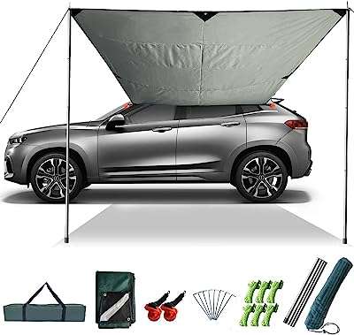 Slan shares tente de camping multi usage auvent de voiture abri étanche tente en tissu. Chez DIAYTAR COTE D'IVOIRE, nous vous proposons des offres folles sur une gamme complète de produits. Des articles indispensables pour votre maison, aux dernières tendances en matière de mode et de gadgets sensationnels, notre boutique en ligne saura satisfaire tous vos besoins à des prix compétitifs. Faites des affaires exceptionnelles dès maintenant !