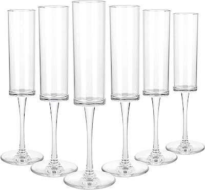 Gimatry lot de 6 flûtes à champagne incassables verres en plastique. Affichez votre style tout en économisant grâce à DIAYTAR COTE D'IVOIRE . Notre boutique en ligne propose une vaste sélection de vêtements, de chaussures et d'accessoires de mode à prix discount. Soyez à la pointe de la tendance sans vous ruiner !