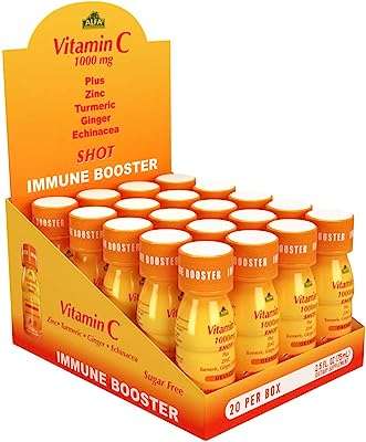 Vitamine c shot 1000 ml booster immunitaire avec zinc curcuma gingembre et échinacée. Faites des affaires exceptionnelles sur DIAYTAR COTE D'IVOIRE ! Avec notre large éventail de produits discount, allant des articles de décoration intérieure aux appareils électroniques, en passant par les jouets pour enfants et les produits de santé, vous êtes assurés de trouver tout ce dont vous avez besoin à des prix imbattables.