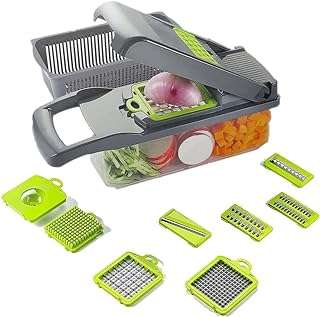 Coupe légumes en acier inoxydable avec panier et récipient trancheuse à légumes. DIAYTAR COTE D'IVOIRE, votre partenaire de shopping discount en ligne, regroupe une large gamme de produits à prix cassés pour tous les amateurs de bonnes affaires. Faites des économies sur vos achats de la maison à l'électroménager, de l'informatique à la mode, grâce à DIAYTAR COTE D'IVOIRE !