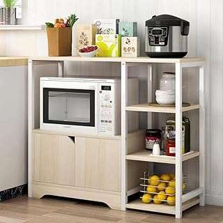 Support de four à micro-ondes 4 niveaux avec armoire de rangement