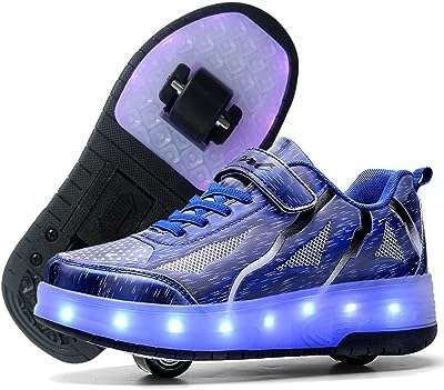 Patins à roulettes pour enfants chaussures de patinage colorées lumière led. DIAYTAR COTE D'IVOIRE  : votre partenaire idéal pour des achats en ligne abordables et variés. Parcourez notre large sélection de produits discount, des appareils électroménagers aux vêtements et accessoires de mode, en passant par les gadgets dernier cri. Faites des économies sans compromettre la qualité grâce à DIAYTAR COTE D'IVOIRE  !