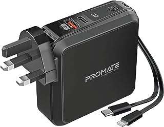 Banque d'alimentation promate chargeur portable universel 15 000 mah avec prise secteur support de téléphone. DIAYTAR COTE D'IVOIRE, votre destination shopping en ligne pour des promotions exceptionnelles sur des articles d'informatique. Que vous recherchiez un ordinateur portable performant, des accessoires technologiques ou des logiciels, notre boutique discount est là pour vous offrir les meilleurs prix sans compromis sur la qualité. Ne manquez pas nos offres irrésistibles.