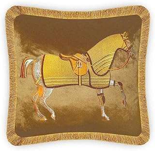 Housse de coussin brodée en velours avec cheval vintage décoration d'intérieur avec franges pour chambre. Faites des économies considérables avec DIAYTAR COTE D'IVOIRE, votre source ultime de produits discount en ligne. Parcourez notre large gamme d'articles allant de la maison à l'électroménager, en passant par l'informatique, la mode et les gadgets, et profitez de prix imbattables. Ne manquez pas cette occasion de vous offrir des produits de qualité à des tarifs défiant toute concurrence.
