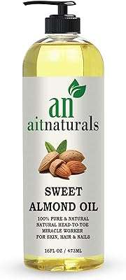 Huile d'amande douce biologique aitnaturals 473 ml pour la croissance des cheveux des ongles une peau. DIAYTAR COTE D'IVOIRE  : la boutique en ligne incontournable pour des achats discount dans tous les domaines. Parcourez notre sélection variée allant des produits pour la maison à la technologie dernier cri en passant par la mode tendance. Obtenez des produits de qualité à des prix compétitifs, tout en profitant d'une expérience de shopping en ligne optimale avec DIAYTAR COTE D'IVOIRE  !