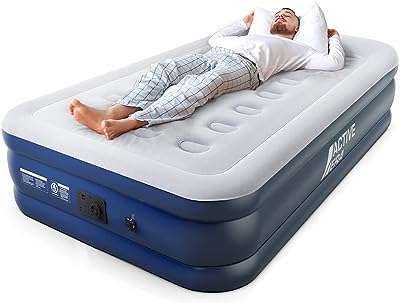 Matelas gonflable active era deluxe taille simple avec pompe électrique intégrée et oreiller. DIAYTAR COTE D'IVOIRE  - L'adresse incontournable des chasseurs de bonnes affaires en ligne. Découvrez notre large gamme de produits à prix discount, allant des gadgets innovants aux appareils électroménagers dernier cri. Faites des économies sans sacrifier vos envies !
