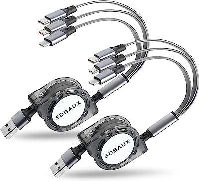 Câble de chargeur multi usb rétractable sdb adaptateur de cordon de charge multi 3 en 1 avec connecteurs. Ne payez pas plus cher pour les mêmes produits ailleurs ! DIAYTAR COTE D'IVOIRE  propose une large gamme de produits de qualité à des prix discount. Trouvez tout ce dont vous avez besoin, des appareils ménagers aux gadgets dernier cri, et économisez de l'argent sans compromettre la qualité.