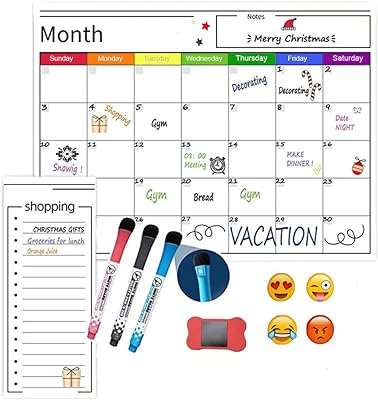 Tableau blanc magnétique cloud4 planificateur mensuel et calendrier 40 cm x 30 pour réfrigérateur. Besoin de trouver des gadgets originaux et amusants ? DIAYTAR COTE D'IVOIRE  est là pour vous proposer une sélection de produits discount qui égayeront votre quotidien. Trouvez des cadeaux uniques pour vos proches ou offrez-vous des articles ludiques qui vous divertiront sans vider votre porte-monnaie. Faites de votre shopping en ligne un moment fun et économique.
