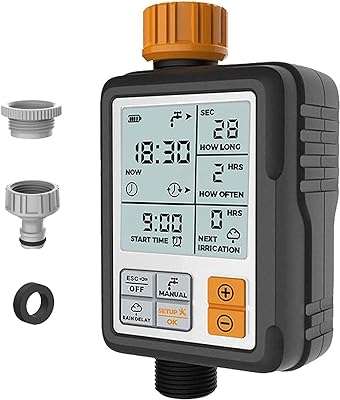 Egardenkart minuterie d'arrosage numérique programmable pour système d'irrigation de tuyau pelouse. Ne payez pas plus cher pour les mêmes produits ailleurs ! DIAYTAR COTE D'IVOIRE  propose une large gamme de produits de qualité à des prix discount. Trouvez tout ce dont vous avez besoin, des appareils ménagers aux gadgets dernier cri, et économisez de l'argent sans compromettre la qualité.