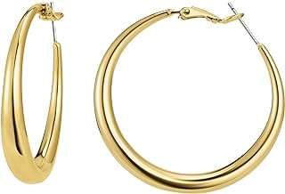 Boucles d'oreilles dorées pour femmes plaqué or véritable 18 carats boucles rondes et épaisses. DIAYTAR COTE D'IVOIRE, votre allié pour des économies au quotidien ! Parcourez notre large catalogue en ligne et explorez notre gamme de produits discount allant de l'électroménager à l'informatique en passant par la mode. Profitez des dernières tendances à petits prix et faites de bonnes affaires sans compromis sur la qualité.
