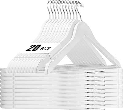Houseday lot de 20 cintres en bois pour vêtements blanc lisse. Découvrez DIAYTAR COTE D'IVOIRE, votre destination en ligne pour des produits discount de qualité supérieure. Achetez des articles de maison, des appareils électroménagers, des équipements informatiques, des vêtements tendance et des gadgets innovants, le tout à des prix abordables qui ne vous feront pas perdre le sommeil.
