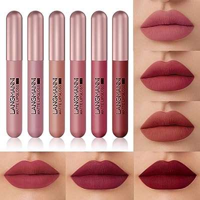 Langmanni 6 couleurs velours mat brillant à lèvres ensemble capsule tube avec rouge. DIAYTAR COTE D'IVOIRE  est l'adresse incontournable pour tous ceux qui cherchent des produits discount en ligne. Parcourez notre site et trouvez des offres imbattables sur une grande variété de produits, des articles pour la maison aux produits high-tech en passant par les dernières tendances mode et les gadgets les plus recherchés.