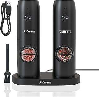 Ensemble de moulins à sel et poivre électriques avec station de charge. Bienvenue chez DIAYTAR COTE D'IVOIRE, votre destination en ligne pour des prix imbattables ! Découvrez notre vaste choix d'articles discount, des essentiels pour la maison aux appareils électroménagers, en passant par l'informatique, la mode et les gadgets tendance, le tout à des tarifs défiant toute concurrence.