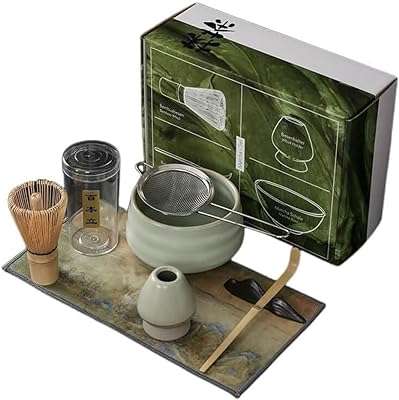 Service à thé matcha bol fouet en bambou cuillère tamis support de ensemble. Ne dépensez pas plus que nécessaire, et optez pour DIAYTAR COTE D'IVOIRE  ! Notre boutique en ligne spécialisée dans les produits discount propose une large gamme d'articles pour la maison, l'électroménager, l'informatique, la mode et les gadgets, tous offerts à des prix défiant toute concurrence. Profitez de cette opportunité pour économiser tout en vous offrant ce dont vous avez besoin.