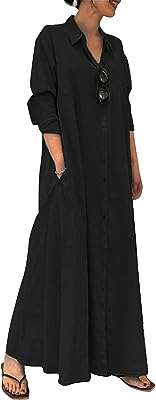 Robe longue en popeline de coton grande taille boutonnée sur le devant. Plongez dans l'univers économique de DIAYTAR COTE D'IVOIRE, votre boutique en ligne incontournable pour les bonnes affaires. Parcourez notre sélection abondante de produits discount allant de la maison à l'électroménager, en passant par l'informatique et la mode. Économisez dès maintenant sur tous vos achats chez DIAYTAR COTE D'IVOIRE !