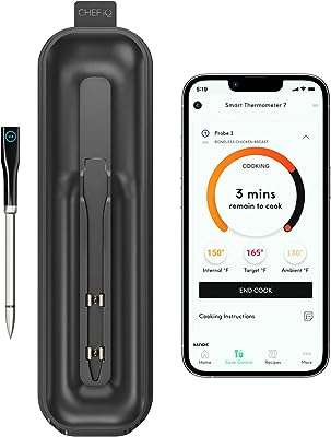 Thermomètre intelligent chef iq le thermomètre de cuisson sans fil le plus fin et au monde. Besoin d'un produit de haute technologie sans vous ruiner ? DIAYTAR COTE D'IVOIRE  est le spécialiste des gadgets et accessoires tech à prix cassés. Des enceintes bluetooth aux montres connectées, en passant par les écouteurs sans fil, nous mettons à votre disposition une sélection de produits innovants qui vous faciliteront la vie à petit prix. Vivez la technologie sans compromettre votre budget !