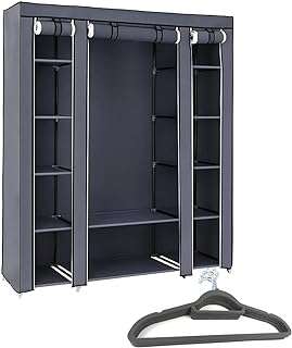 Organiseur de rangement portable movish avec 10 cintres et housse pour suspendre les vêtements. Faites un bond dans le monde des bonnes affaires avec DIAYTAR COTE D'IVOIRE  ! Découvrez notre boutique en ligne généraliste où vous trouverez tout ce dont vous avez besoin, de la maison à l'électroménager, de l'informatique à la mode, et même les derniers gadgets. Ne sacrifiez pas votre budget pour vous faire plaisir, optez pour nos produits discount de qualité.