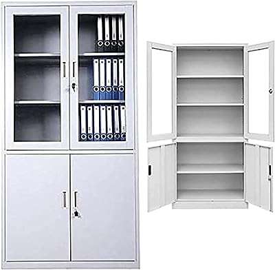 Armoire verrouillable en acier 2 portes supérieures en verre inférieures avec étagères intérieures de rangement. Vous cherchez des offres discount sur une large gamme de produits ? DIAYTAR COTE D'IVOIRE  est la réponse à vos besoins. Parcourez notre boutique en ligne et découvrez des articles de qualité à des prix défiant toute concurrence, que ce soit pour équiper votre maison, vous plonger dans l'univers de la mode ou trouver des gadgets tendance. Faites confiance à DIAYTAR COTE D'IVOIRE  pour des achats malins et économiques.