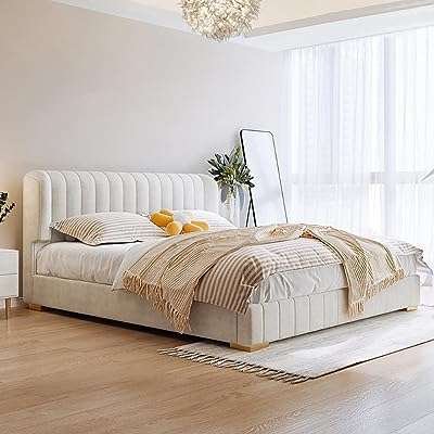 Cadre de lit en bois d'érable meubles de chambre rembourrés en peluche (166*218*110cm). Ne payez plus le prix fort pour des produits de qualité grâce à DIAYTAR COTE D'IVOIRE . Notre boutique en ligne propose une gamme étendue de produits discount, de l'électroménager à l'informatique en passant par la mode et les gadgets. Faites des économies tout en restant à la pointe des tendances !