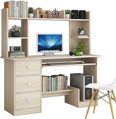 Bureau d'ordinateur avec tiroirs bureau d'écriture avec étagère d'étude à domicile table. Économisez intelligemment avec DIAYTAR COTE D'IVOIRE, la boutique en ligne qui vous propose une variété de produits discount à des prix défiant toute concurrence. Des indispensables pour la maison aux gadgets les plus tendances, en passant par les dernières nouveautés en mode et en informatique, vous trouverez tout ce dont vous avez besoin pour moins cher, sans compromis sur la qualité !