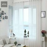 Rideaux en voile transparent ts d'une seule couleur avec œillets (blanc. DIAYTAR COTE D'IVOIRE  vous offre toutes les bonnes affaires sur un seul site. Découvrez notre sélection de produits discount pour la maison, l'électroménager, l'informatique et la mode. Bénéficiez de nos prix imbattables et trouvez les articles de qualité que vous recherchez, sans vous ruiner !