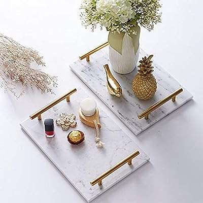Plateau décoratif en pierre de marbre masium plateau à bijoux et parfum avec poignées. DIAYTAR COTE D'IVOIRE  - Le paradis du shopping en ligne pour les amateurs d'affaires à prix réduit. Parcourez notre sélection de produits discount pour la maison, l'électroménager, l'informatique et bien plus encore. Réalisez de belles économies sans faire de compromis sur la qualité.