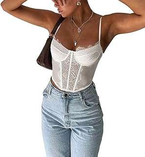 Top corset en dentelle pour femmes bretelles spaghetti col en v chemisier. Trouvez tout ce dont vous avez besoin à prix mini chez DIAYTAR COTE D'IVOIRE . Parcourez notre vaste assortiment de produits discount, des dernières tendances de la mode aux gadgets technologiques les plus recherchés. Faites des économies sans compromettre la qualité avec DIAYTAR COTE D'IVOIRE .