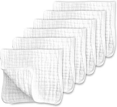 Lingettes en mousseline kotcare pour bébé (paquet de 6 blanc). DIAYTAR COTE D'IVOIRE, votre partenaire de shopping discount en ligne, regroupe une large gamme de produits à prix cassés pour tous les amateurs de bonnes affaires. Faites des économies sur vos achats de la maison à l'électroménager, de l'informatique à la mode, grâce à DIAYTAR COTE D'IVOIRE !