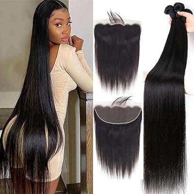 Tissages de cheveux brésiliens lisses avec lace frontal (14 16 18. Chez DIAYTAR COTE D'IVOIRE, nous vous proposons des offres folles sur une gamme complète de produits. Des articles indispensables pour votre maison, aux dernières tendances en matière de mode et de gadgets sensationnels, notre boutique en ligne saura satisfaire tous vos besoins à des prix compétitifs. Faites des affaires exceptionnelles dès maintenant !