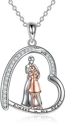 Collier mère fille en argent sterling 925 cadeau de fête des mères pour mère fille. Ne payez pas plus cher pour les mêmes produits ailleurs ! DIAYTAR COTE D'IVOIRE  propose une large gamme de produits de qualité à des prix discount. Trouvez tout ce dont vous avez besoin, des appareils ménagers aux gadgets dernier cri, et économisez de l'argent sans compromettre la qualité.