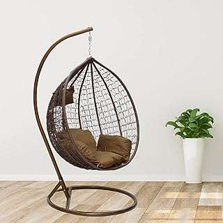 Chaise suspendue en osier intérieure extérieure avec support et coussins résistante aux uv capacité de 120. Profitez de rabais incroyables sur DIAYTAR COTE D'IVOIRE  et économisez sur tous vos achats! Que vous cherchiez des équipements high-tech, des produits de beauté, des articles pour animaux de compagnie ou même des meubles pour la maison, notre boutique en ligne généraliste vous propose les meilleurs prix du marché.