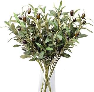 5 paquets de branches d'olivier artificielles plantes vertes feuilles d'olivier en soie. DIAYTAR COTE D'IVOIRE  - Votre destination en ligne pour des affaires incroyables. Rendez-vous sur notre site et découvrez un choix sensationnel de produits discount, qu'il s'agisse de l'électroménager indispensable, de l'informatique à la pointe ou des dernières tendances en matière de mode.
