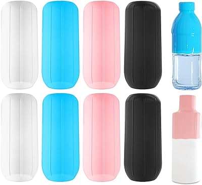 8 bouchons de bouteille de voyage flexibles en silicone anti fuite pour conteneur. DIAYTAR COTE D'IVOIRE  - optimisez votre budget sans sacrifier la qualité ! Découvrez notre sélection discount allant des articles de mode aux équipements électroménagers, pour des économies garanties.