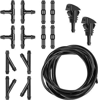 Kit de tuyau de lave glace 4m + 12 connecteurs 2 buses ventilateur lave glace pour connecter. Faites un bond dans le monde des bonnes affaires avec DIAYTAR COTE D'IVOIRE  ! Découvrez notre boutique en ligne généraliste où vous trouverez tout ce dont vous avez besoin, de la maison à l'électroménager, de l'informatique à la mode, et même les derniers gadgets. Ne sacrifiez pas votre budget pour vous faire plaisir, optez pour nos produits discount de qualité.