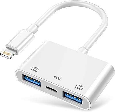 Adaptateur de caméra usb 3.0 adaptateur lightning vers otg 3 en 1 avec port. DIAYTAR COTE D'IVOIRE  vous offre toutes les bonnes affaires sur un seul site. Découvrez notre sélection de produits discount pour la maison, l'électroménager, l'informatique et la mode. Bénéficiez de nos prix imbattables et trouvez les articles de qualité que vous recherchez, sans vous ruiner !