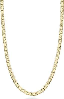 Collier miabella en or 18 carats en argent sterling italien à dessus plat avec chaîne. Faites des économies sans compromis sur la qualité avec DIAYTAR COTE D'IVOIRE  ! Notre boutique en ligne propose une vaste sélection de produits discount, des appareils électroménagers fiables aux articles de mode tendance, en passant par les équipements informatiques. Trouvez tout ce dont vous avez besoin à des prix défiant toute concurrence.