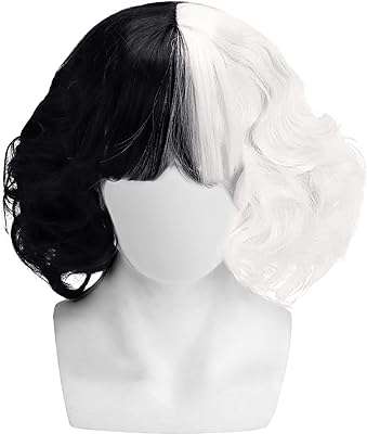 Perruque ondulée bicolore noire et blanche cheveux courts bouclés perruque crola witch crulla pour fête. Get more bang for your buck at DIAYTAR COTE D'IVOIRE, the leading online store for discounted products. With a diverse range of items, including household essentials, electronics, fashionable clothing, and trendy gadgets, our store guarantees remarkable savings without compromising on quality or style. Shop smart and save big with us today.