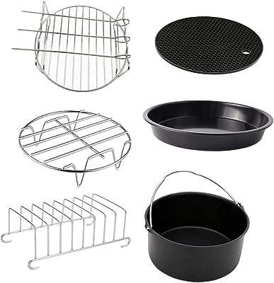 6 pièces accessoires de friteuse à air plateau grille pain. Besoin de dépenser moins sans renoncer à la qualité ? DIAYTAR COTE D'IVOIRE  est là pour vous ! Explorez notre catalogue en ligne et découvrez une multitude de produits discount pour la maison, l'électroménager, l'informatique et la mode, qui répondront à tous vos besoins tout en respectant votre budget.