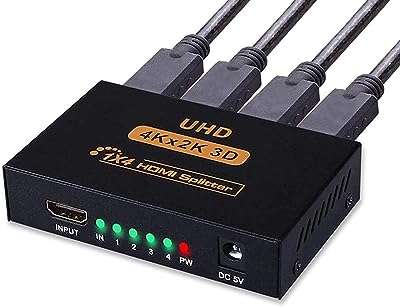 Répartiteur hdmi vidéo hi flying 4k avec adaptateur secteur répartiteur 1 en 4. DIAYTAR COTE D'IVOIRE  est votre destination en ligne pour des offres incroyables. Parcourez notre collection variée de produits discount, comprenant des articles pour la maison, l'électroménager, l'informatique, la mode et les gadgets, et découvrez des prix imbattables qui correspondent à toutes les bourses.